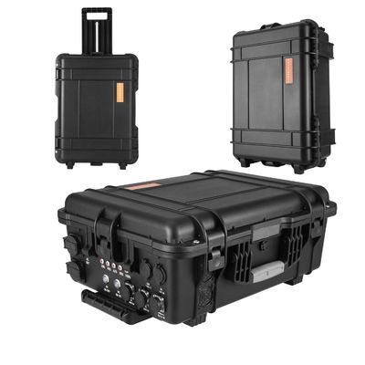 8000W 최고 전력 OEM ODM 140ah 야외 태양 발전기 블랙 비상 전력 발전소