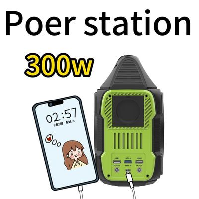 휴대용 200W/300W/600W/1500W 태양광 대기 발전기 전력 발전소 제거 가능한 배터리