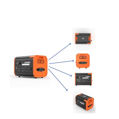 휴대용 전원 1500W/2200W/3000W UPS 모든 AC 출력 소켓 검은색 오렌지색