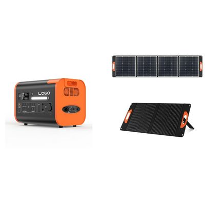 휴대용 전원 1500W/2200W/3000W UPS 모든 AC 출력 소켓 검은색 오렌지색
