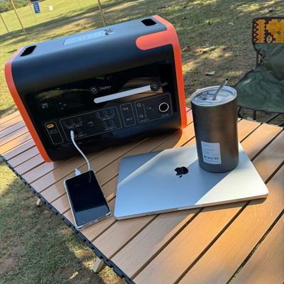 휴대용 발전소 2200W 순수 시네 LiFePO4 UPS 백업 배터리 야외 캠핑