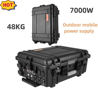 7000W 캠핑용 태양전지 휴대용 충전 발전소 최대 AC 출력 전류 15A