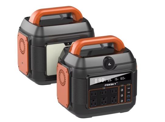 뜨거운 600W/576wh AC DC C형 배터리 백업 전력 비상 휴대 전력 발전소