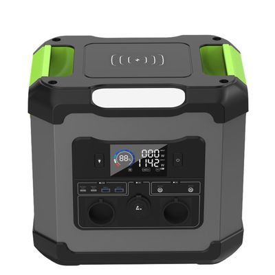 비상 LED 조명 및 5W 무선 충전 야외 캠핑용 1500W 태양 발전기