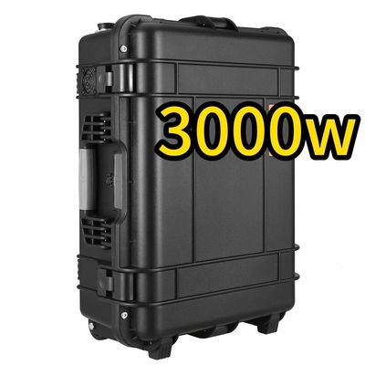 3000W/3000wh 휴대용 에너지 저장 발전소 ABS 합금 껍질 여행용 재료