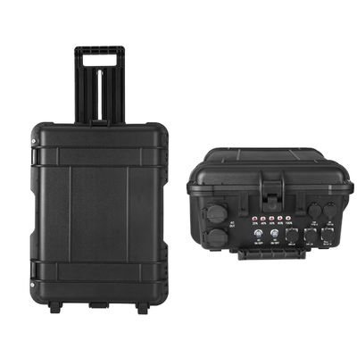 홈 야외 AC LiFePO4 태양 발전기 ODM/OEM의 검은색 5000W 발전소