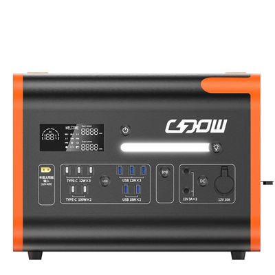 Un38.3/Msos 인증 2200W 220V 휴대용 태양 전지 충전 800W 야외용 발전기