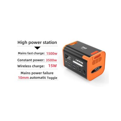 AT22 LiFePO4 Hot Orange 2200W/2048wh 이동 및 야외용 휴대용 발전소