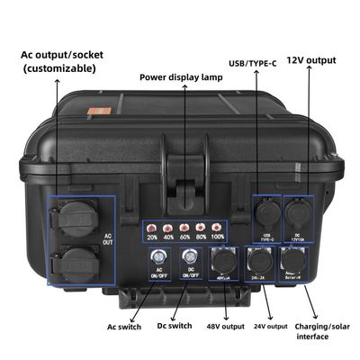 아웃도어 어드벤처 유니버설 8000W 최고 전력 충전 비상 전력 휴대용 스테이션