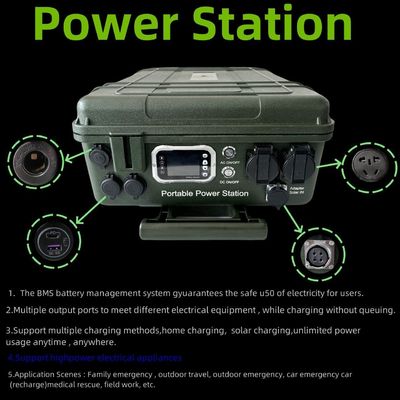 야외 작업 캠핑 AC/DC/USB 포트를 가진 3000W 자동 소방 장치