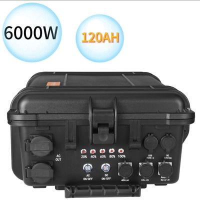휴대용 6000W/6216wh 소형 리?? 배터리 에너지 저장 비상 발전소