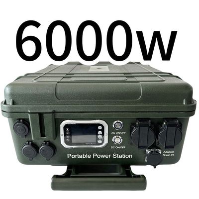 6048wh 큰 용량 이동 전력 태양 전지 발전소 6000W 높은 수요를위한 발전소