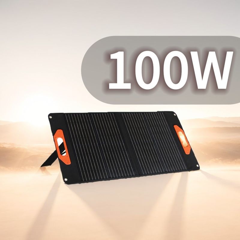DC 출력 19V/5.3A 야외활동용 100W 접이식 태양 전지판