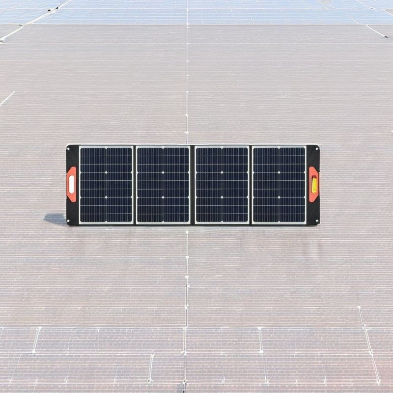 전력 발전소 및 캠핑 여행용 폴더블 태양광 PV 키트 100W 12V 조절 스탠드