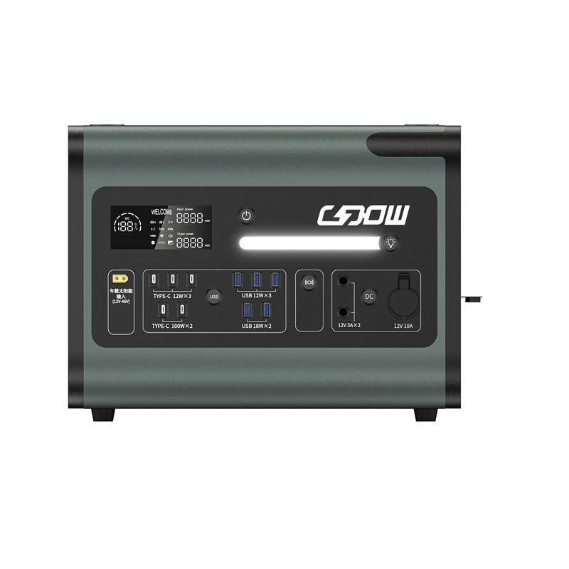 AC 출력 2200W LiFePO4 리?? 배터리 야외 캠핑용 휴대용 발전소