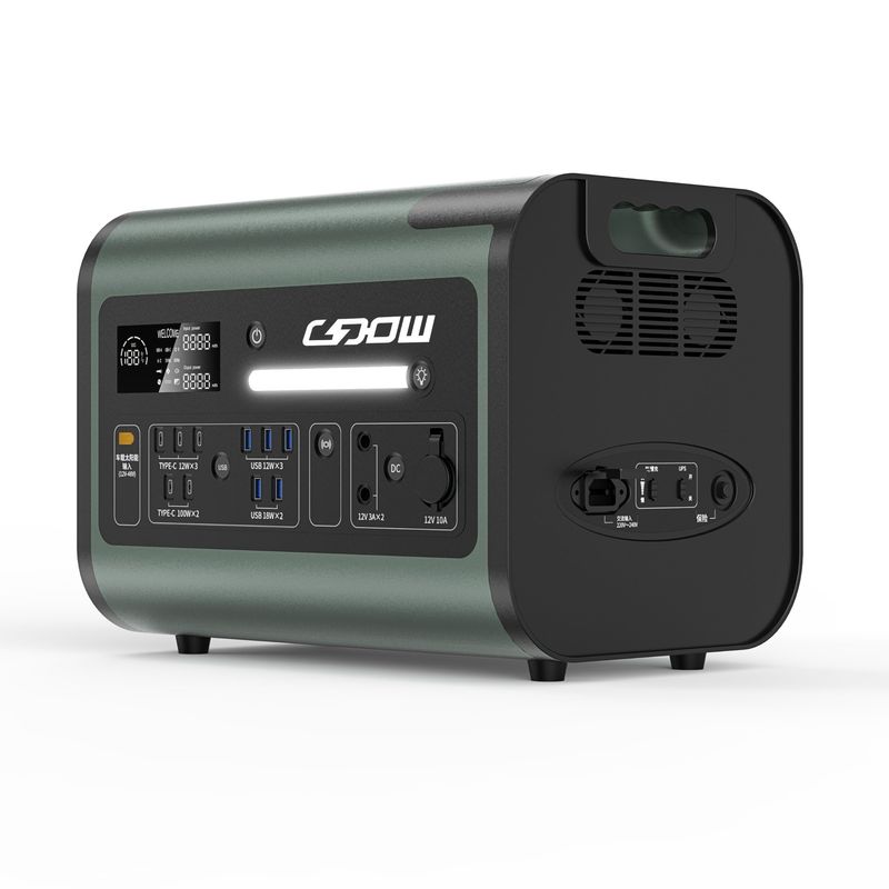 LiFePO4 휴대용 전력 발전소 2000W 에너지 저장 전력 공급 장치 AT22 가구용