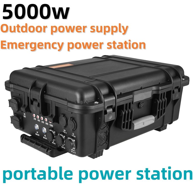 3000W/4000W/5000W 태양광 야외 모바일 충전소 USB/C 타입 18W 최대 출력