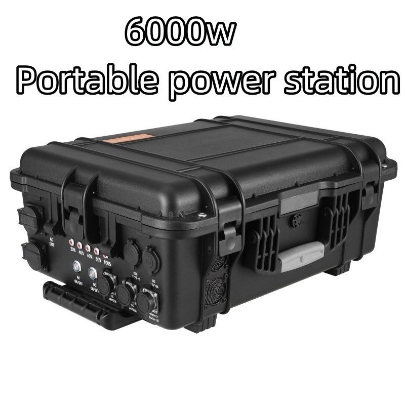 가족 및 캠핑용 6000W 대용량 다기능 휴대용 태양 발전기