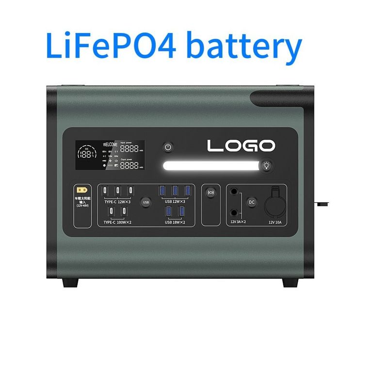 300W 500W 1800W 비상 여행 백업용 휴대용 재충전 태양광 발전소