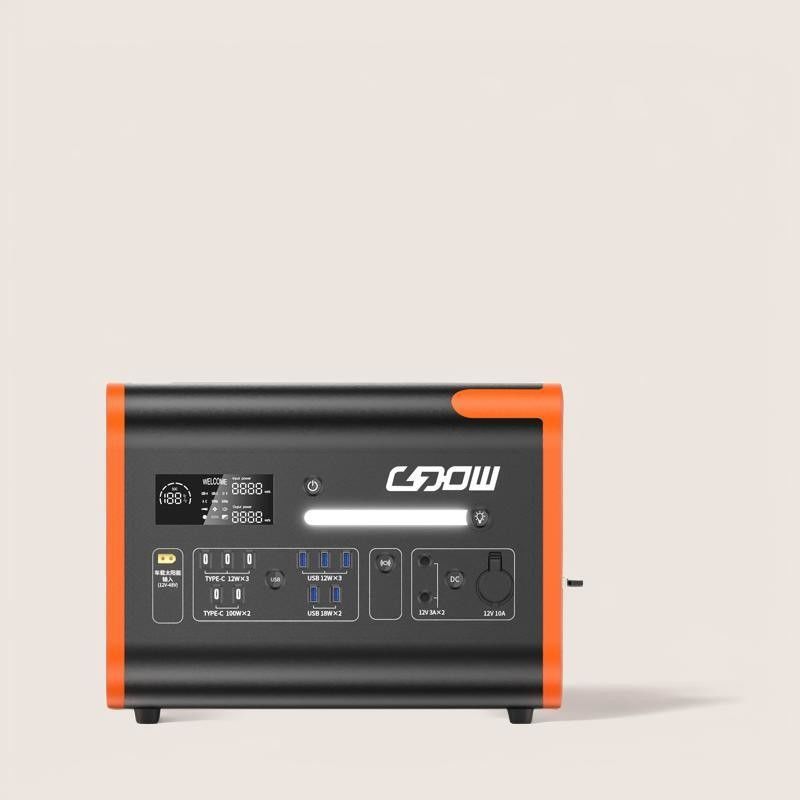 LiFePO4 배터리 휴대용 태양 발전기 C형 3*18W/2*100W 출력 및 패널