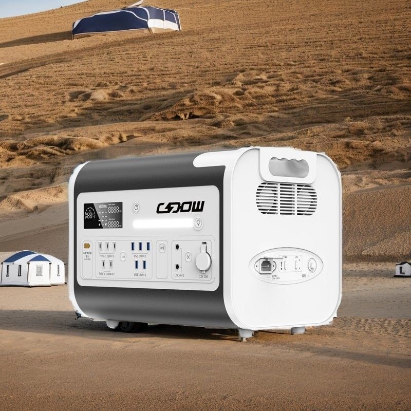 자동차 충전 및 태양 시스템용 휴대용 모바일 발전소 2200W 405*275*303mm