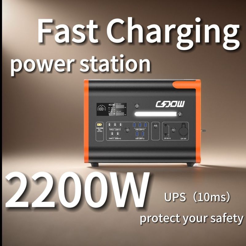 4400W 피크 파워 BMS 보호 및 순수 시노파와 함께 휴대용 태양 전력 발전소