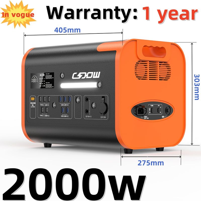휴대용 배터리 대기 전력 발전소 및 태양 전지 패널 2000W