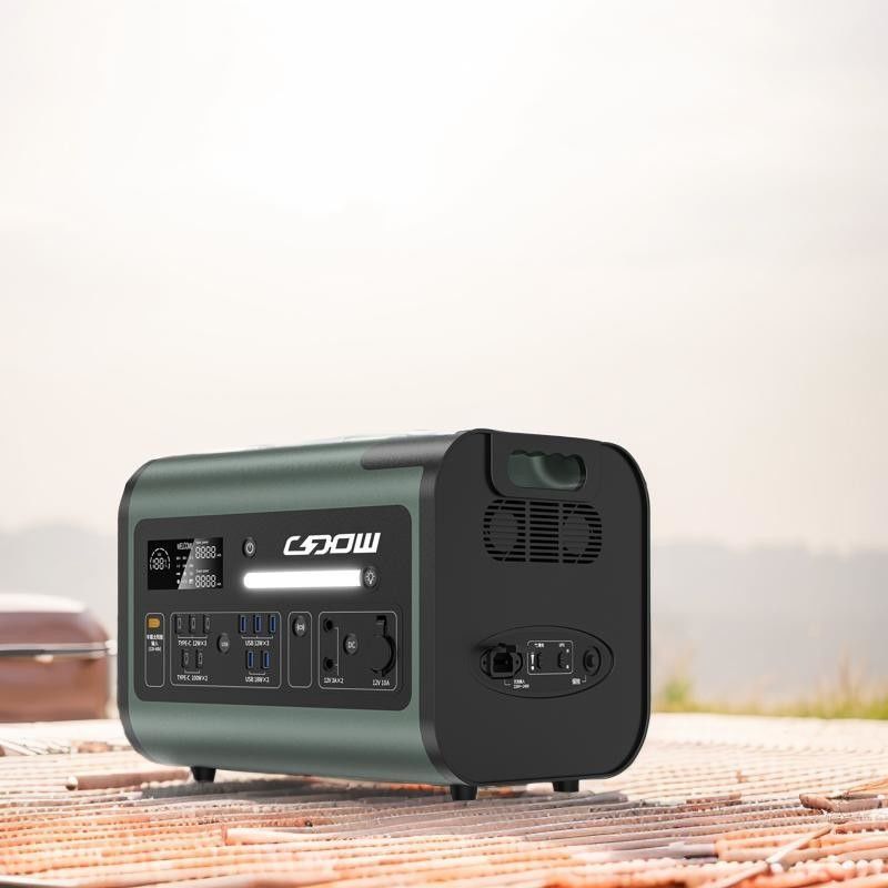무선 충전 15W 1000W 2200W 야외 비상 캠핑용 휴대용 발전소