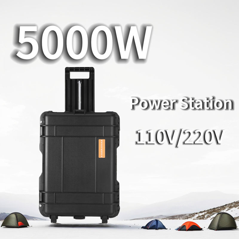 15A 최대 AC 출력 전류 휴대용 태양광 발전소 가정 및 캠핑용 5000W