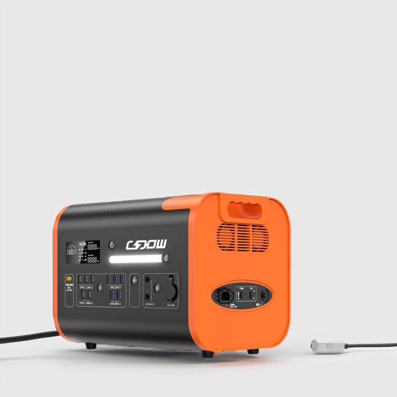 독일 2000W 2048wh AC-DC 출력 플러그 전기 휴대용 휴대용 리?? 발전소 태양 발전기