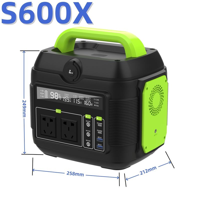 휴대용 전원 은행 직접 캠핑 태양전지 리?? 발전소 USB DC AC 출력 110V 220V 600W