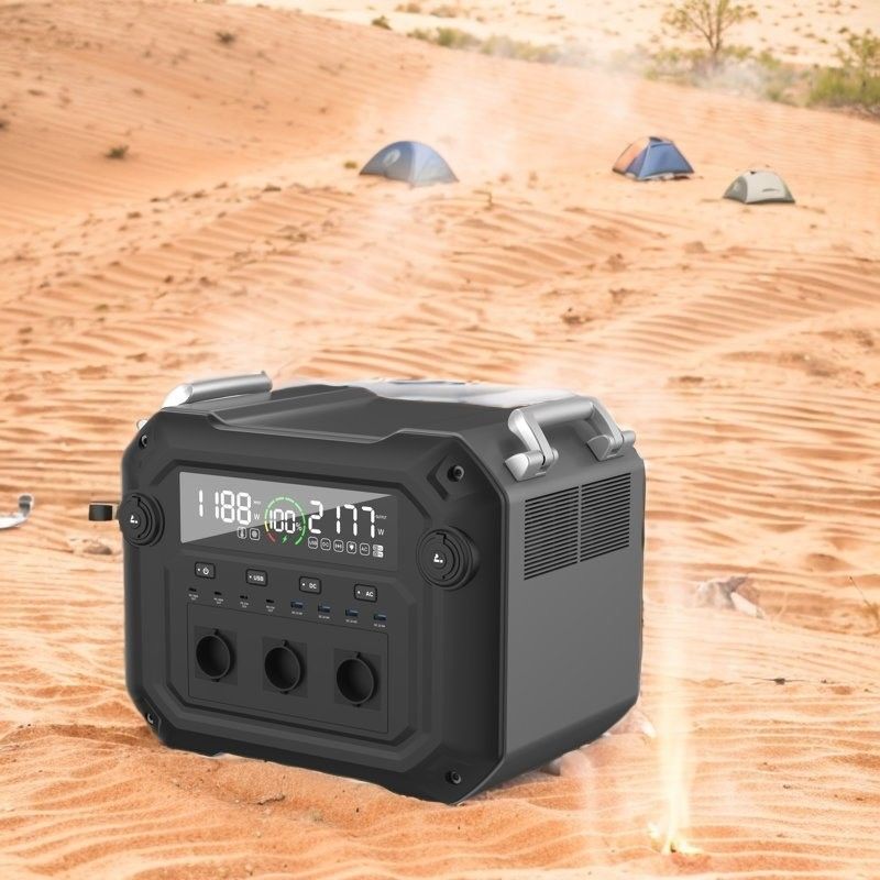 Un38.3/MSDS 인증 2500W 2340wh 육상 및 해상 운송용 휴대용 발전소