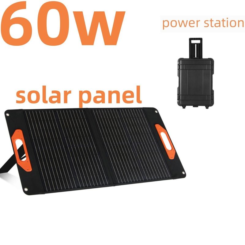 전원 공급 캠핑 RV용 단 결정적 실리콘 접착 태양 전지 패널 60W 100W 200W