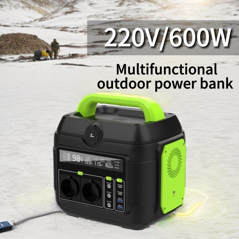 폴더블 핸들 220V 600W 소형 태양 발전기 유럽 표준 남아프리카공화국 소켓 유형