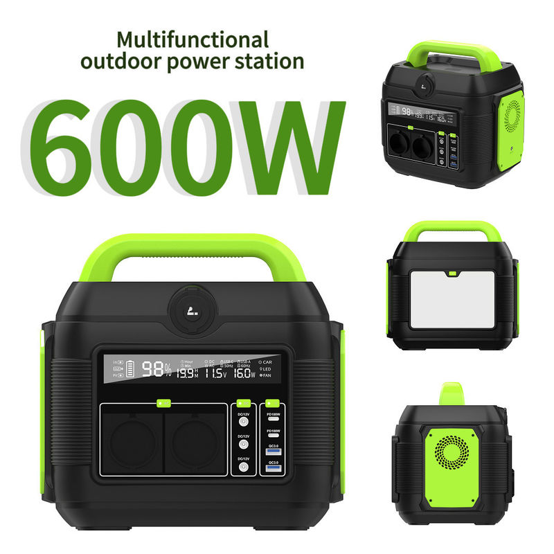 휴대용 발전소 600W 561wh 북미 시장에서 캠핑을위한 리?? 배터리
