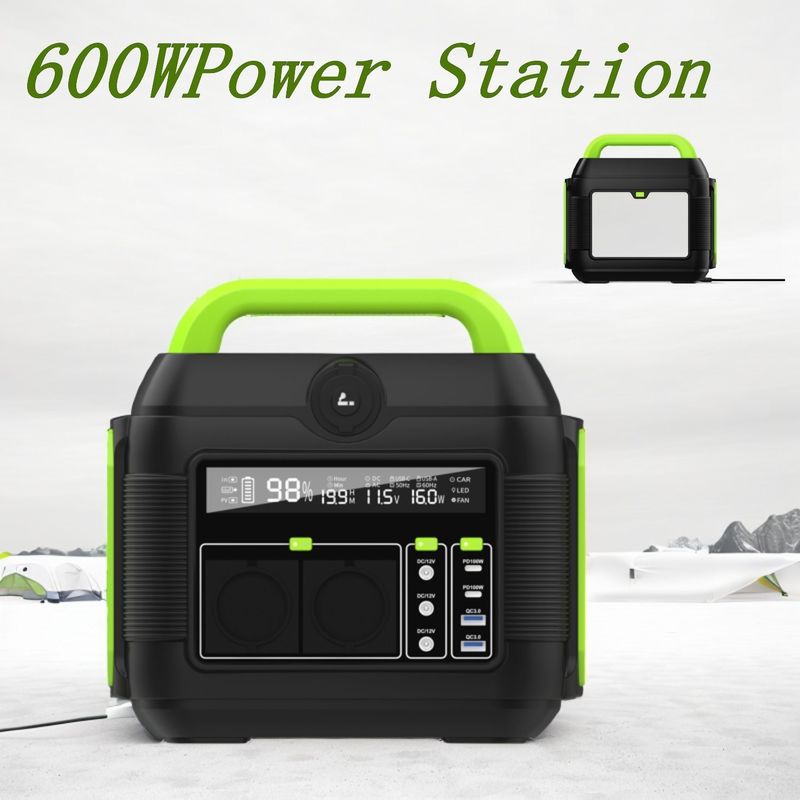 600W S6 MPPT 야외 캠핑에서 에너지 저장을위한 휴대용 모바일 전력