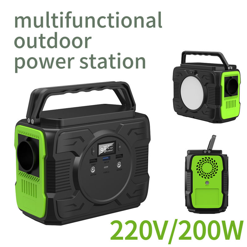높은 용량 200W 에너지 저장형 전원 공급 220V 모바일 전원 사용자 정의