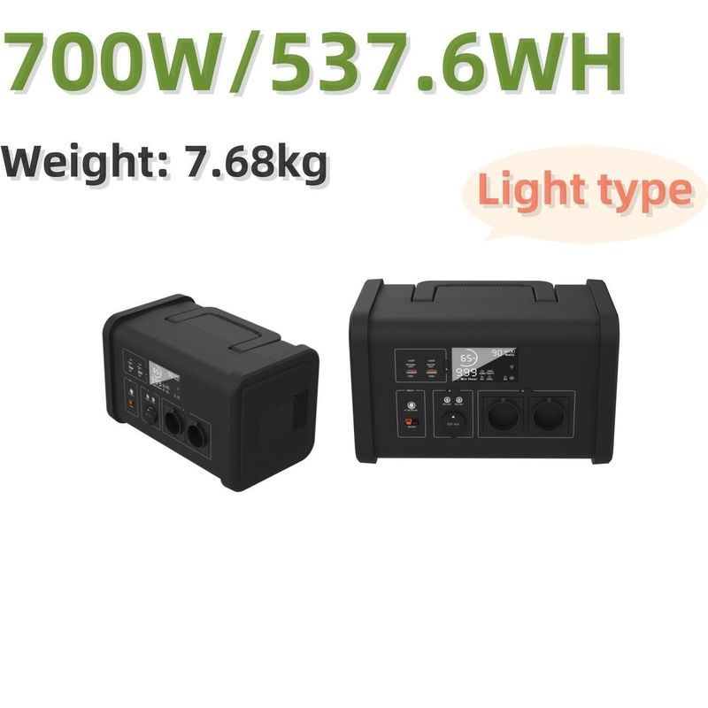 700W 발코니 에너지 저장 LiFePO4 배터리와 LED 조명으로 휴대용 발전소