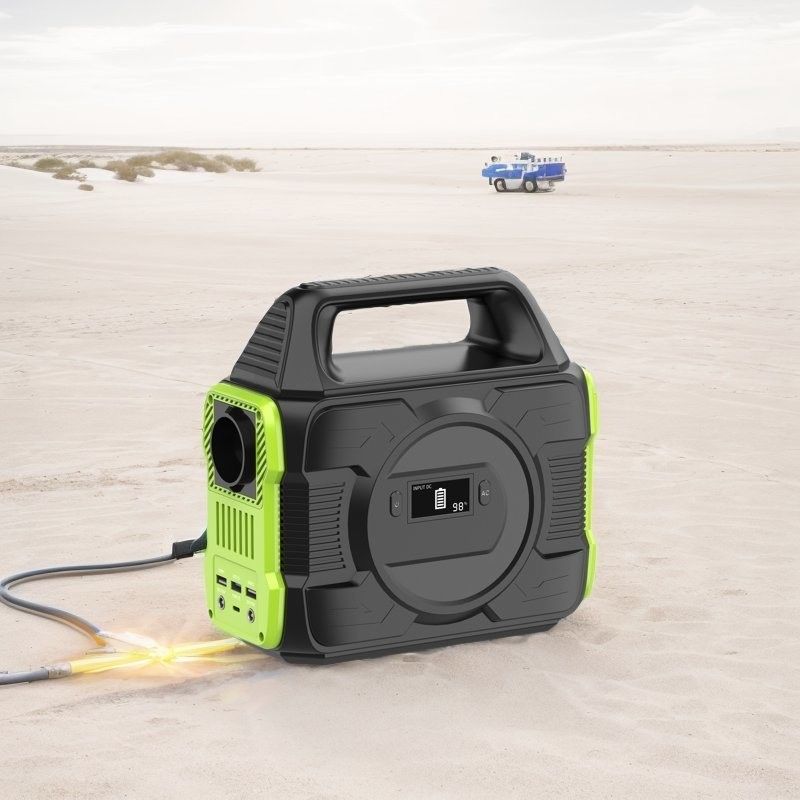 300W/600W 캠핑용 AC 이동 전력 발전소 다기능 출력 및 QC3.0 급전하
