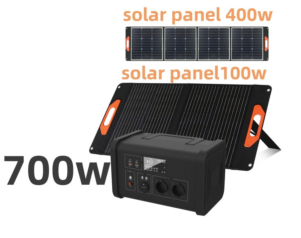 라이프포4 가정용 전력 중단 700W AC 출력 전력 및 LED 조명으로 휴대용 발전소