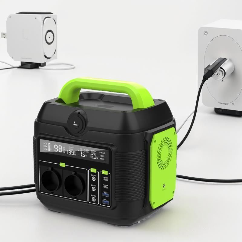 가정용 휴대용 태양전지 발전기 600W 다기능 출력 발전소