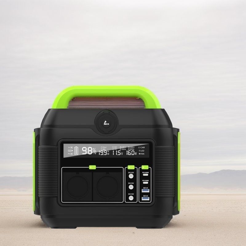600W 휴대용 모바일 발전기 전원장, AC 소켓 UN 및 액체 결정 디스플레이