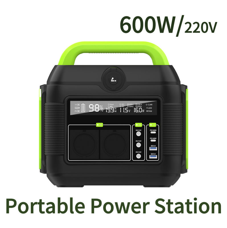 재사용 가능한 500W 파워 뱅크 600W 야외 휴대용 리?? 스테이션 어드벤처 캠핑
