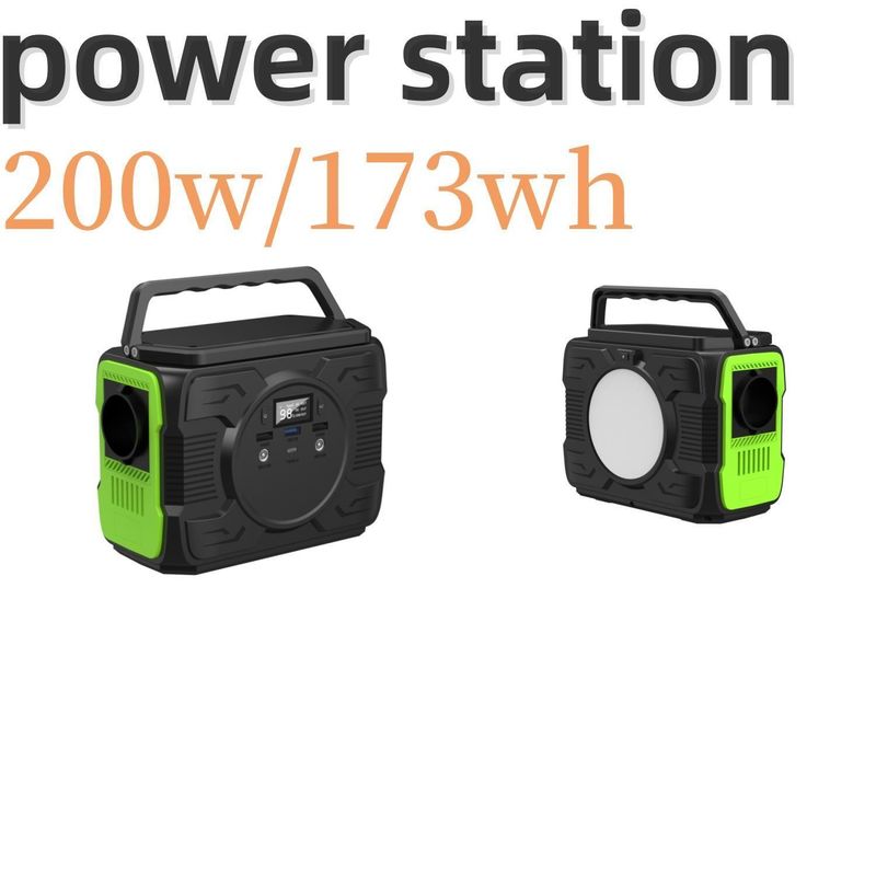 태양 전지 및 리?? 이온 배터리를 갖춘 휴대용 200W 발전소