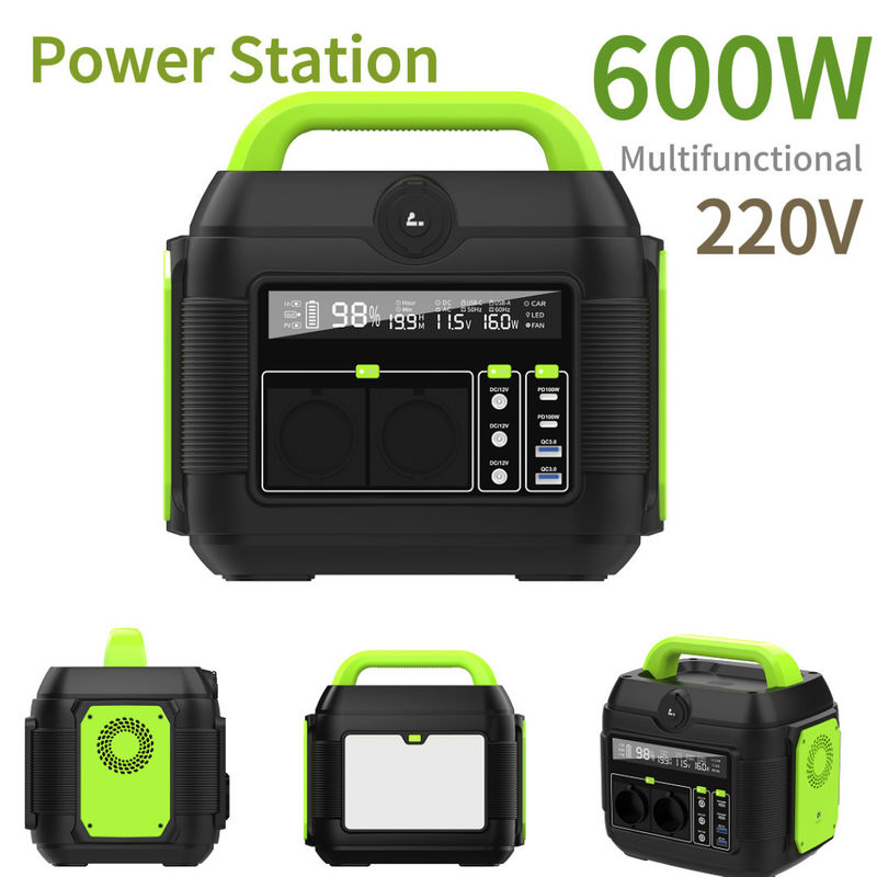 EU AC 소켓 휴대용 발전소 600W 576wh 캠핑용 전력 은행 사용자 정의