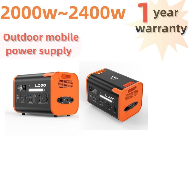 검은 2024 제품 2000W/2200W/2400W 휴대용 발전소 가정용 태양광 발전기