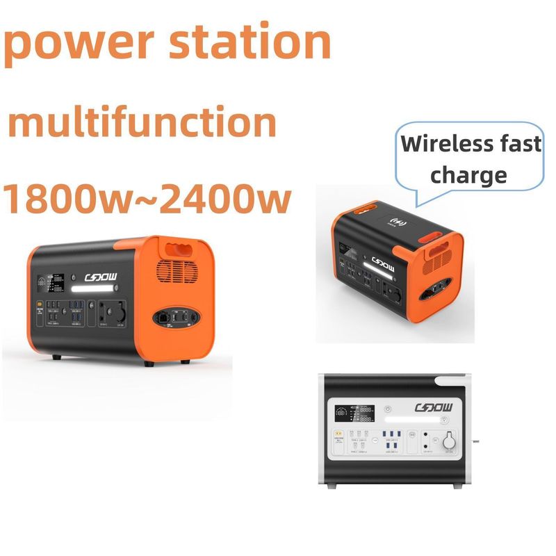 2200W 태양광 발전기 재충전 가능한 LiFePO4 전력 발전소