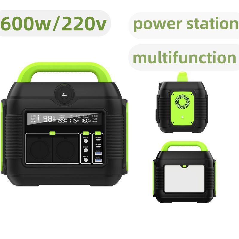 S6 모바일 발전소용 휴대용 태양광 발전기 600W 재충전형 및 가벼운