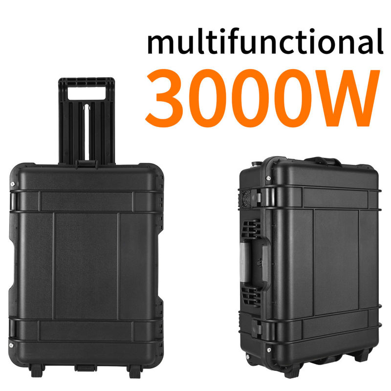 15A 최대 AC 출력 전류 3000W 리?? LiFePO4 배터리 휴대용 태양 전력 공급 장치 가정용 야외용