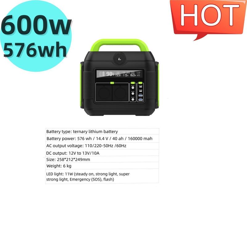 커스터마이징 컬러 S6 600W 야외활동용 조용한 휴대용 태양광 발전소